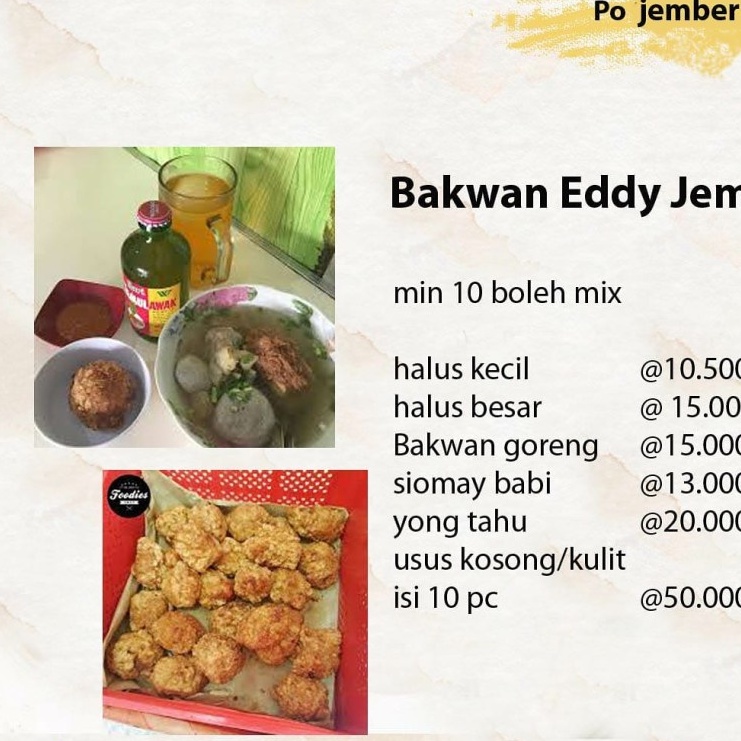 Bakwan Eddy Jember Shopee Indonesia