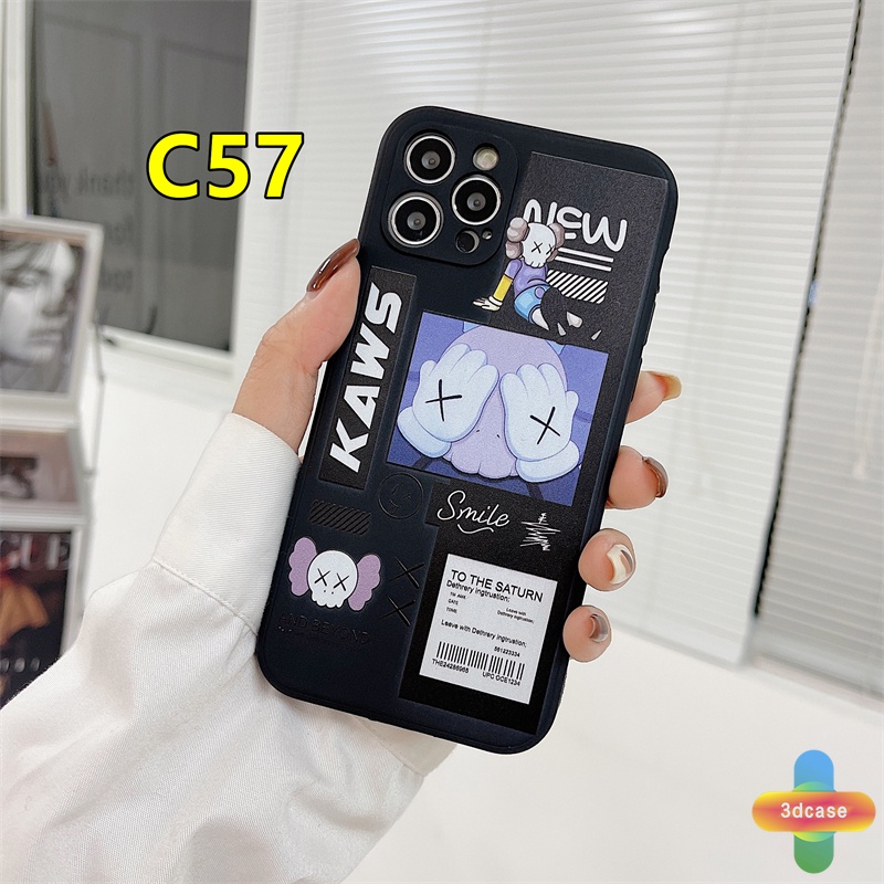 Soft Case Tpu Motif Kaws Untuk Infinix Hot 10s 10 Play Hot 10 10t 10i S4 9 Pro 11 Plus Hot 9 11 Play 11 11S NFC Infinix Smart 4 5 Pro 3 Plus Infinix Note 8 10 Tencno Spark 5 PRO A54 A15 A9 A5 Couple Straight Cube Soft Phone Case