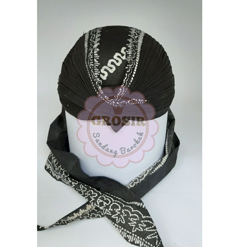 Blangkon Jogja Lipat Sliwir Motif Rintik / Wulung