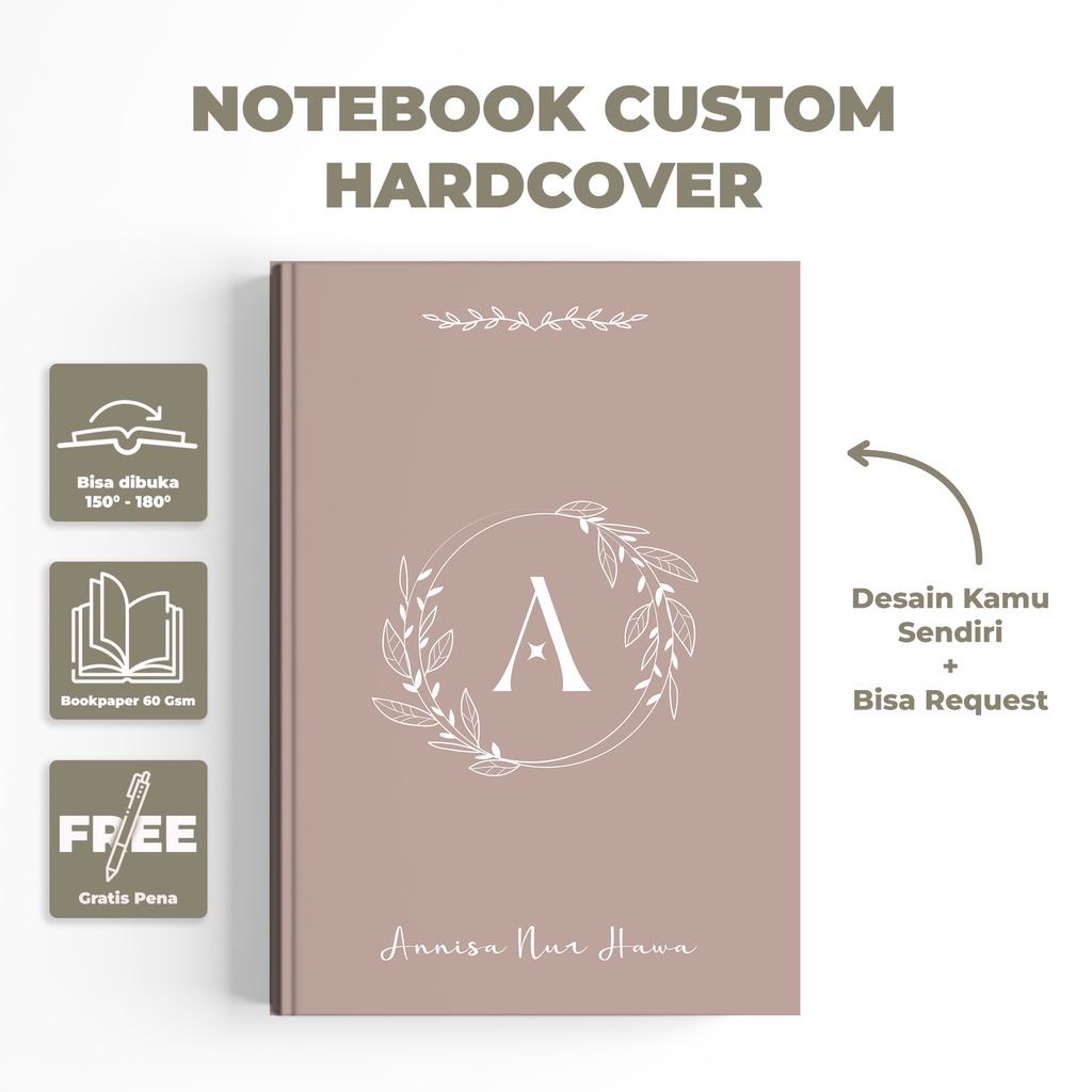

notebook custom / notebook unik / notebook lucu / notebook estetik / notebook planner