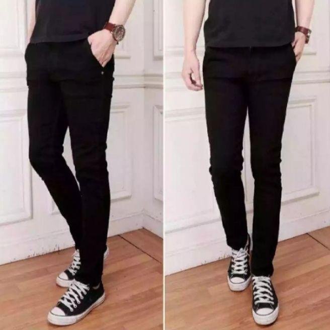 

pensil slim fit hitem pekat/ kualitas bagus ukuran 27-32