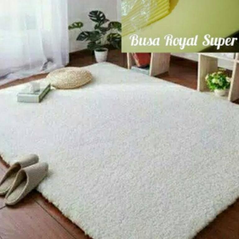 Karpet Bulu Rasfur Murah Ukuran Besar 150x200x3,5 Karpet Lantai Bulu Rasfur Lembut Ambal Tikar Empuk