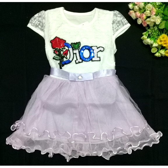 Dress anak import dior / rok bayi Pakaian Anak Perempuan murah Dress anak cewek murah