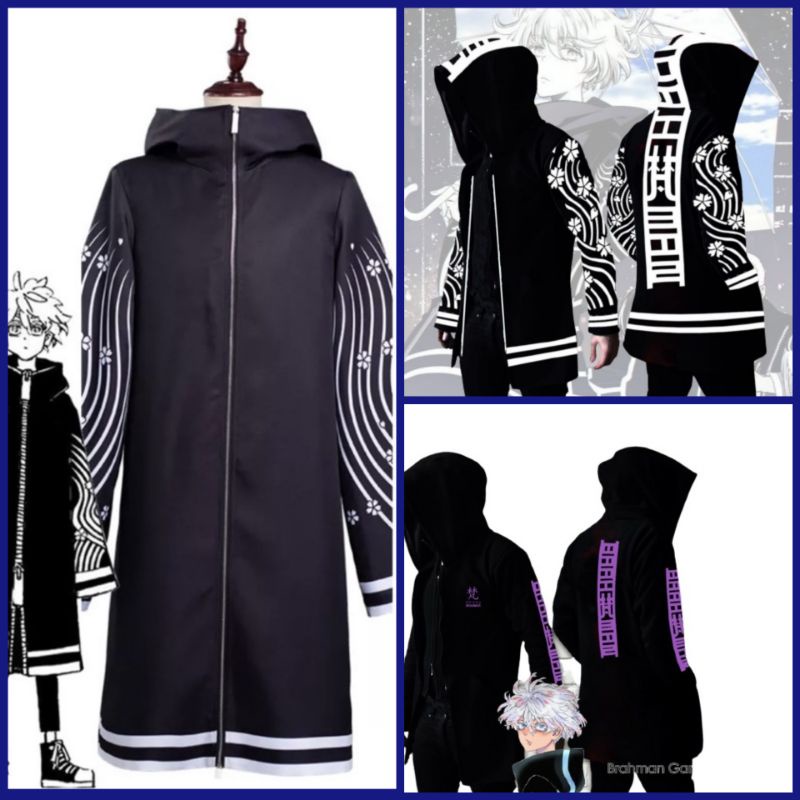 JAKET SWEATER HOODIE PRIA-WANITA WIBU ANIME TOKYO REVENGERS TOUMAN MANJI BRAHMAN SENJU COOSPLAY KERE