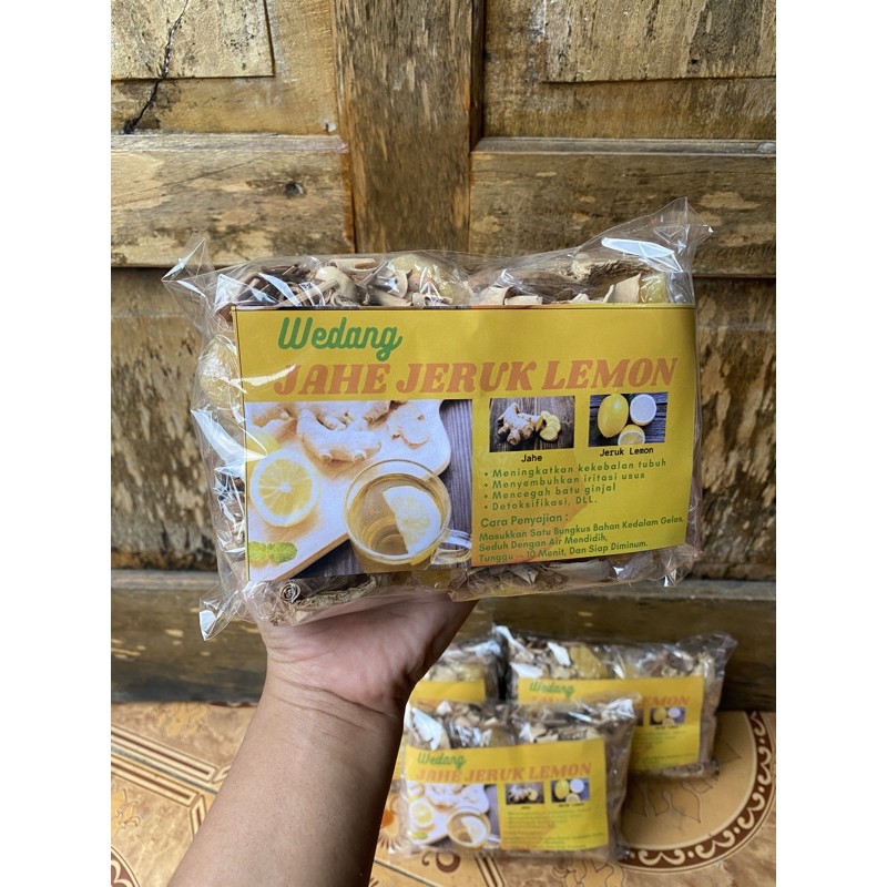 

WEDANG JAHE JERUK LEMON + GULA BATU ISI 10pcs