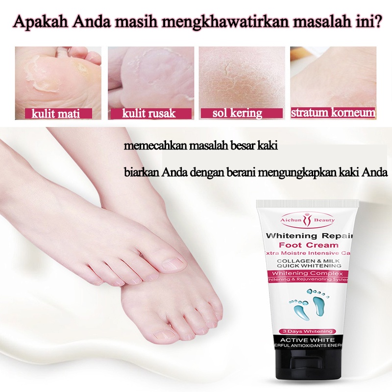 krim kaki 100g obat kaki pecah dan kering krim kaki Exfoliating Kapalan Smoothing Krim Kaki Memperbaiki tumit pecah-pecah dan kering