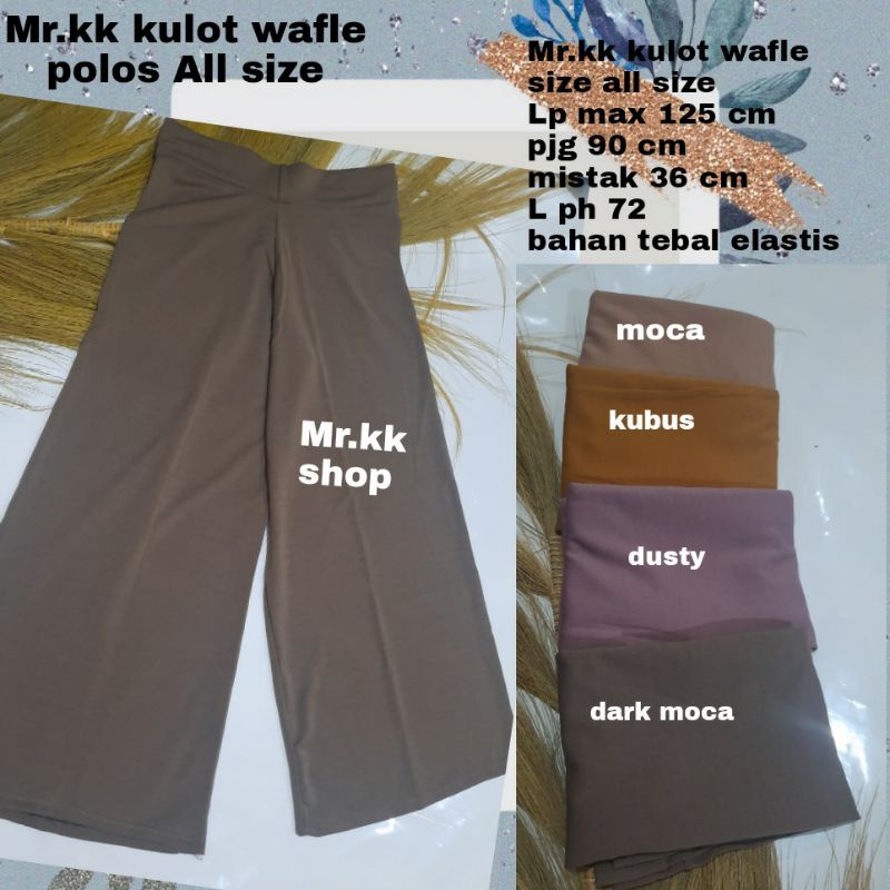 kulot allsize bahan wafle mr.kk