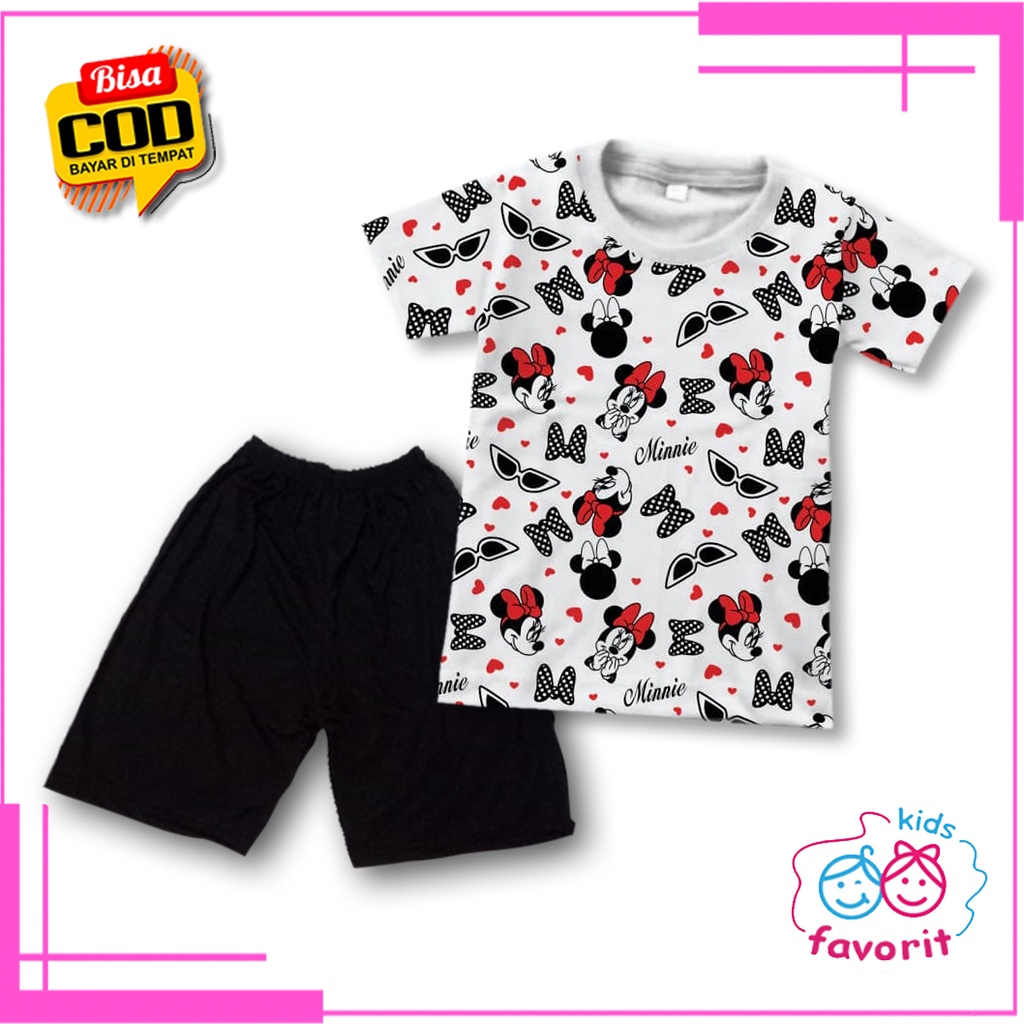 Favorit kids baju setelan anak perempuan | setelan anak anak lengan pendek