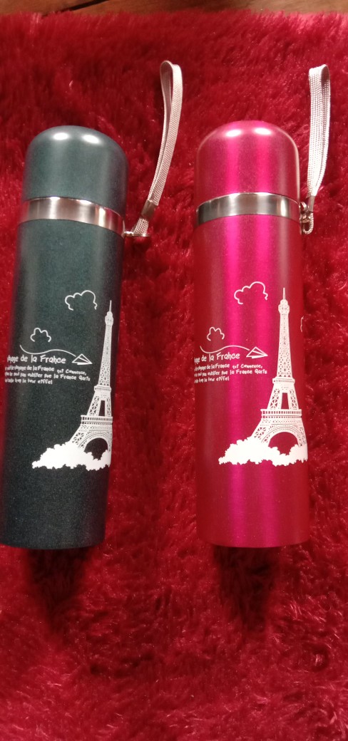 Thermos/termos Karakter Paris Bahan Steinless Steel Ukuran 500ml