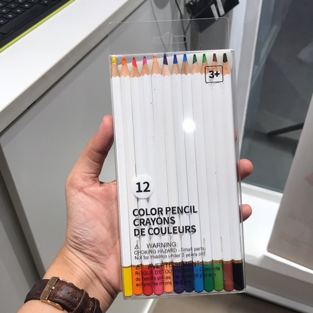 

12 COLOR PENCIL CRAYONS MINISO