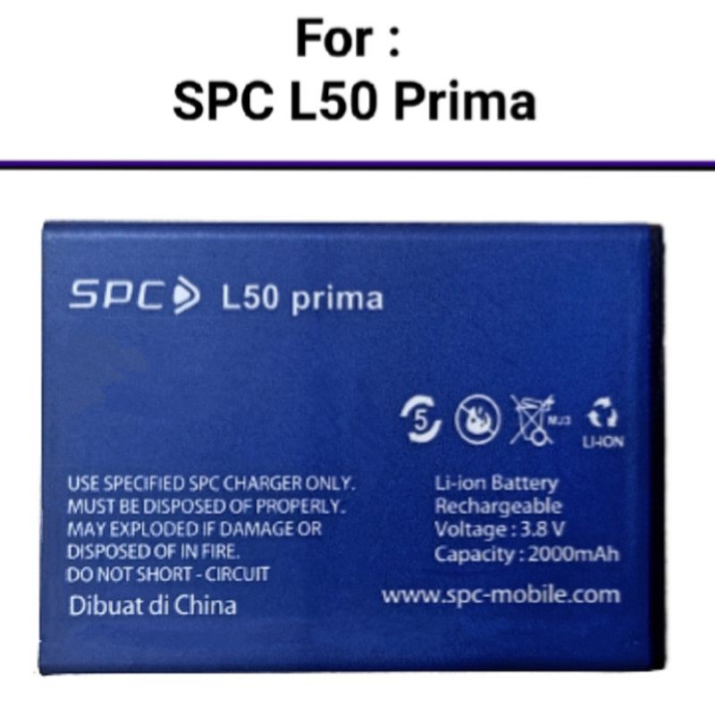 Baterai SPC L50 Prima ZF2 Batre Original Battery