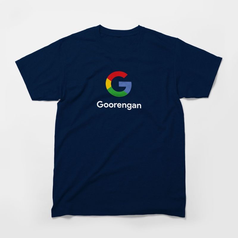 Kaos Kata Plesetan Lucu GOORENGAN x GOOGLE