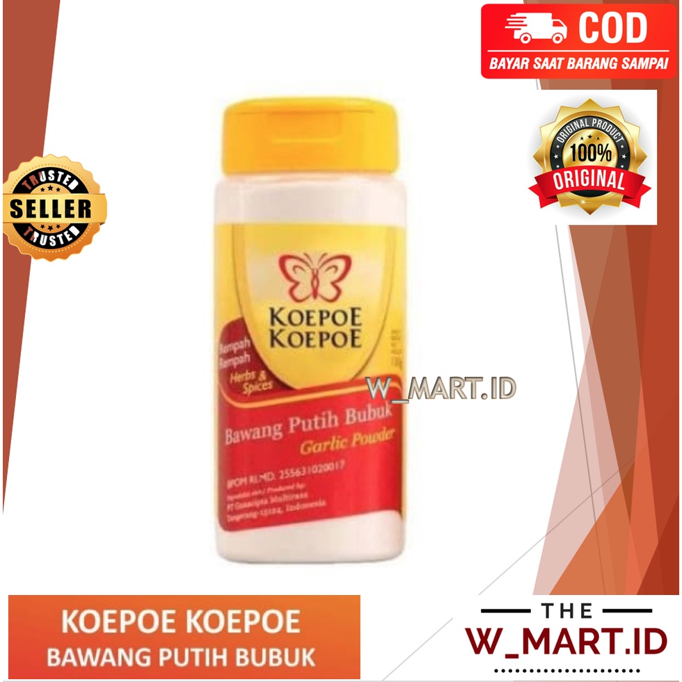 

KOEPOE GARLIC POWDER BUBUK BAWANG PUTIH BOTOL 130 CAP KUPU