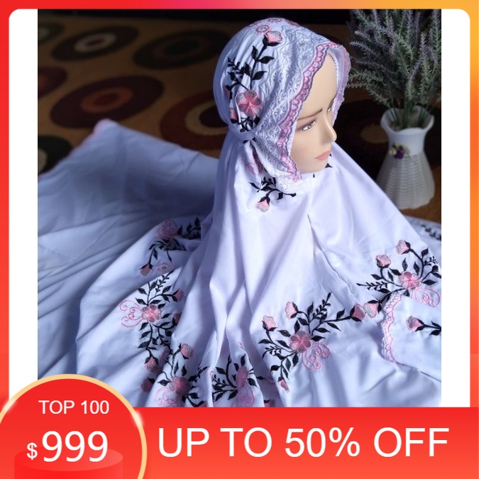 Mukena INNER bordir lajuran DEWASA Mukena DEWASA Terusan Mukena Lajur Mukena Lajuran Mukena Bordir S