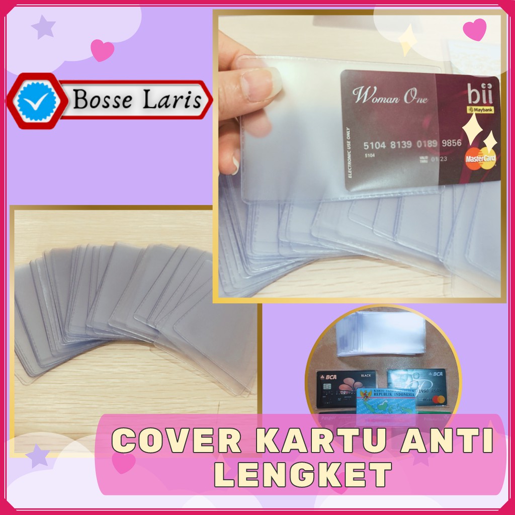 

Sampul Cover Plastik Kartu Kantong Plastik Kartu Pelindung Kartu