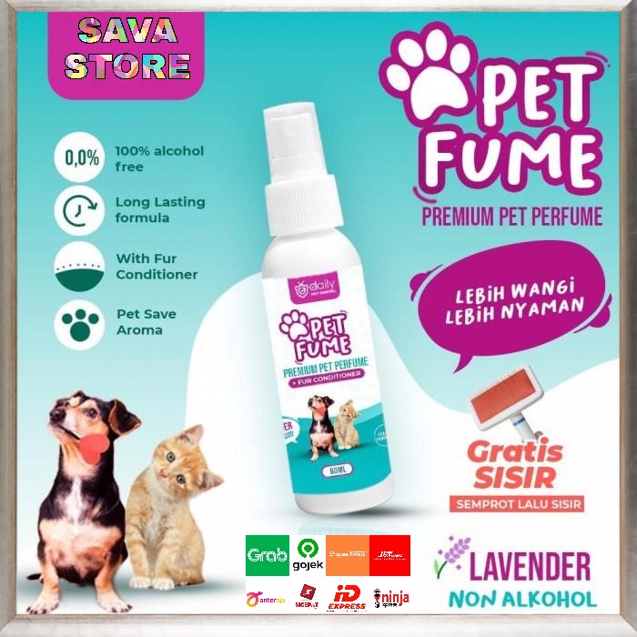 PARFUM KHUSUS HEWAN KUCING ANJING KELINCI DAILY PET PARFUME NO ALKOHOL