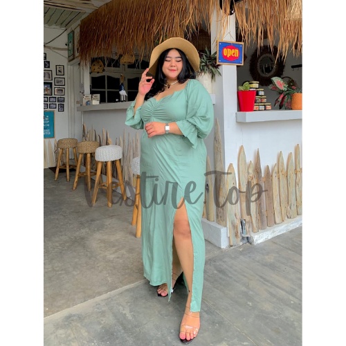 Myza | Baju Sabrina | Dress Sabrina Full Karet | Dress Wanita korea | Dress Pesta | Dress Jumbo | Dr