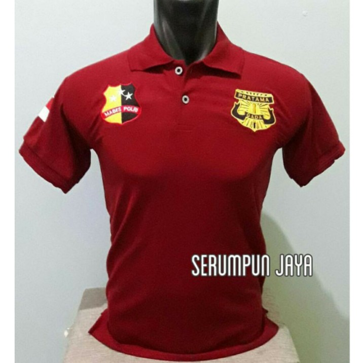 KAOS GADA PRATAMA MARUN - KAOS KERAH GADA PRATAMA MAROON SECURITY FULL BORDIR