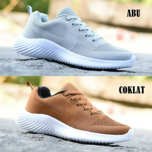 Sepatu Sport Sneakers Running Pria Dr. Kevin 889-011 Original - ABU, 40