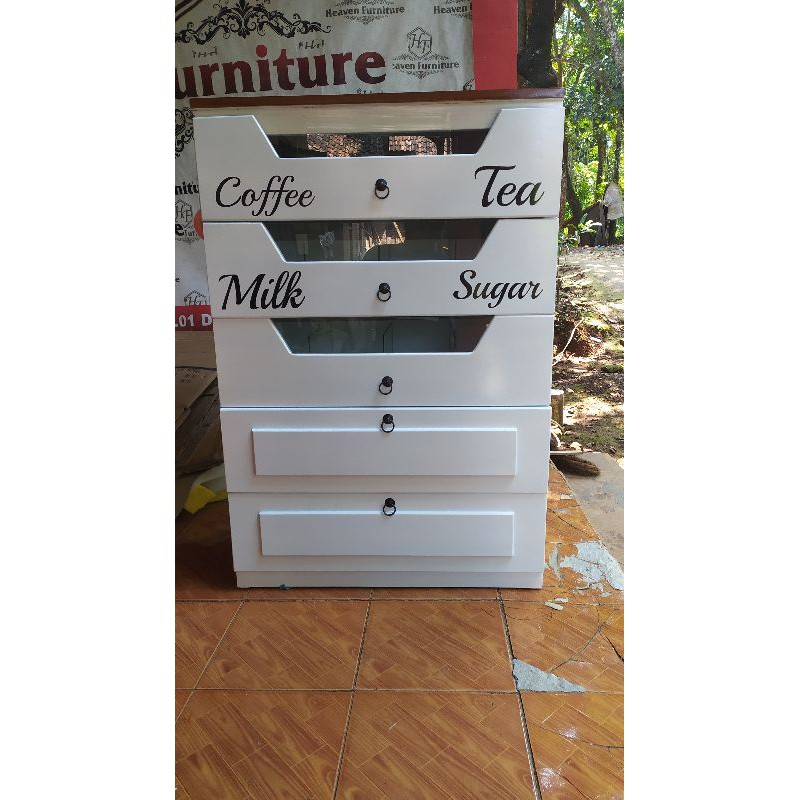 Almari dapur murah, almari kopi,