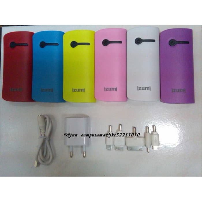 Power Bank 6000Mah Izumi Colorful