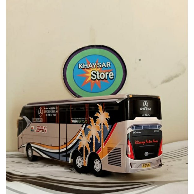 miniatur bus bis double deker SAN