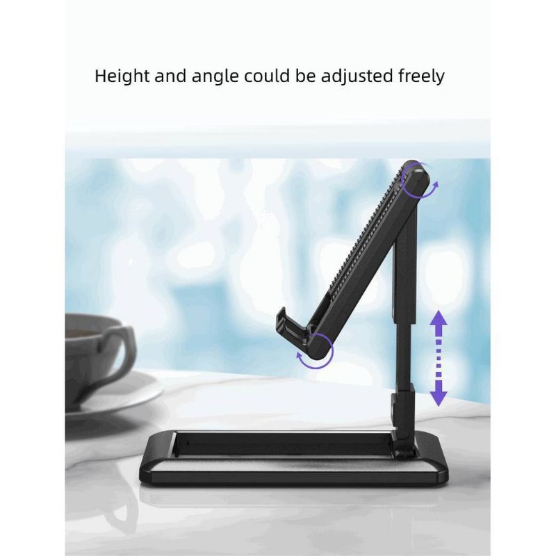 Holder standing hp HD-28/tempat hp portable phone stand slim folding