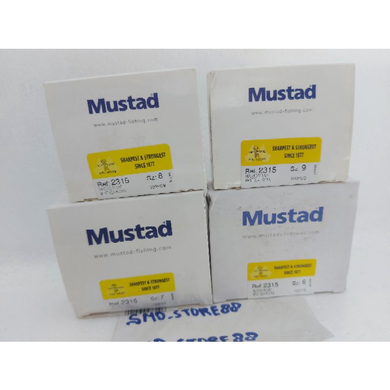 Mata pancing kail MUSTAD 6 7 8 9 TANPA lubang 2315