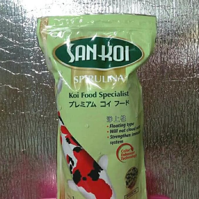 Makanan untuk Ikan SAN KOI Spirulina isi 1kg