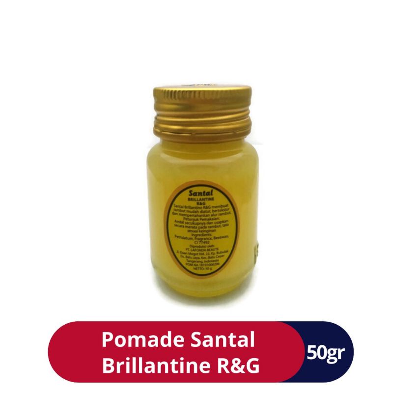 SANTAL Brillantine Pomade/Minyak Rambut 50 Gram