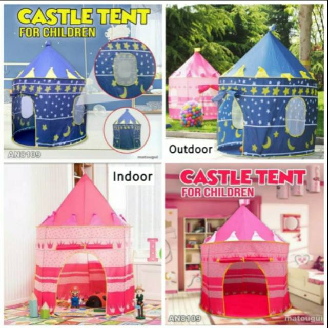 TENDA ANAK CASTLE JUMBO KASTIL Mainan Anak Rumah Rumahan Lipat