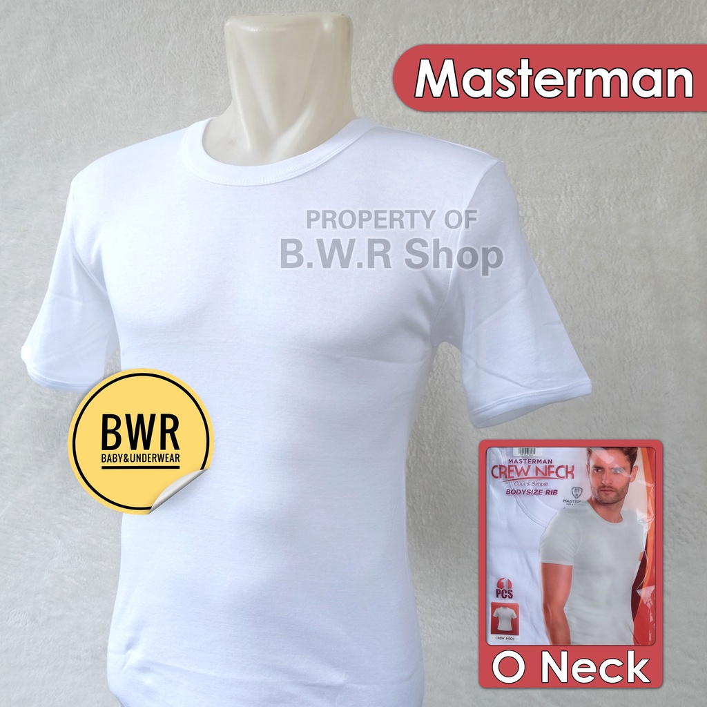 Oblong Masterman Crew Neck PUTIH | Kaos Dalam Oblong Pria T-Shirt [I O5-R5] O neck