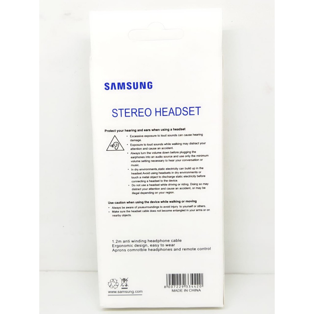 HS330 Headset Samsung Stereo Jack 3.5mm Deep &amp; Full of Sound Handsfree Kabel Ergonomic