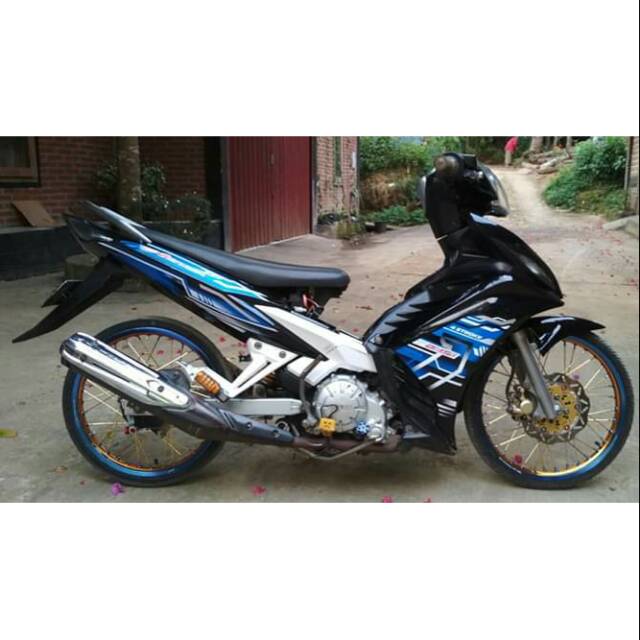 Striping variasi yamaha jupiter  mx new 135 exsiter biru