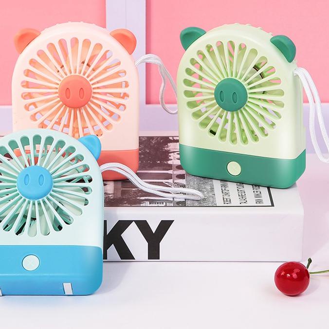 ⅎ Jiekai Kipas Charge Mini Portable / Angin Kuat /KIPAS DUDUK ✭