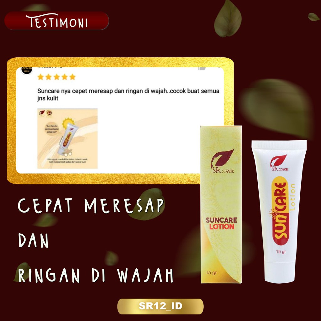 SUNCARE SR12 SPF 25 / SUN CARE SR12 / MELINDUNGI KULIT DARI SINAR UV A &amp; UV B