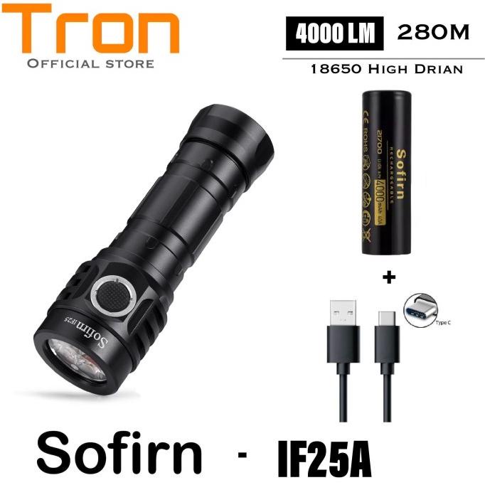 Sofirn IF25A Blf Anduril 4 * SST20 LED 4000lm Senter LED