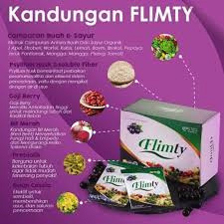 Flimty Diet Pelangsing herbal Original BPOM 16 Sachet 1 box Diet Detox Herbal Teh Alami