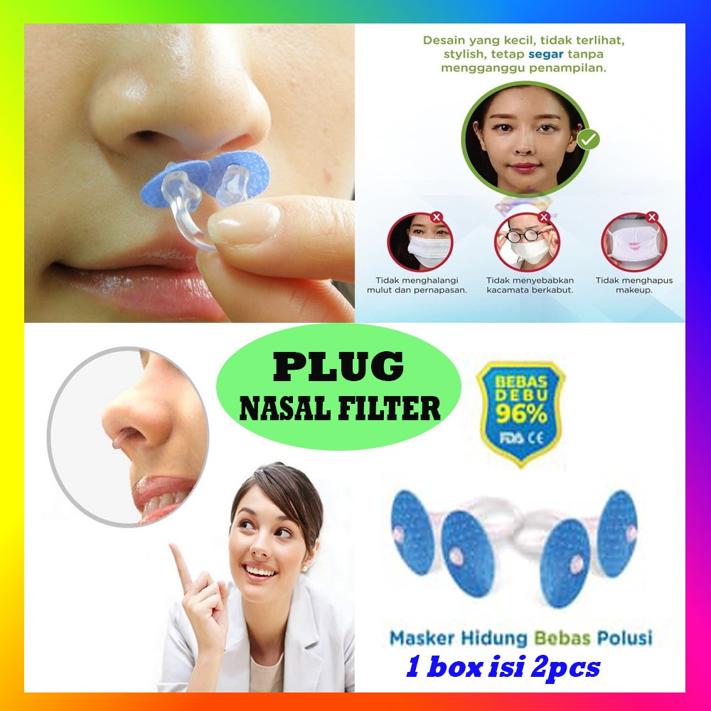 PLUG NASAL FILTER MASKER HIDUNG 3 LAPIS FILTER HIDUNG YANG SECARA LANGSUNG MENGHAMBAT DEBU / KOTORAN