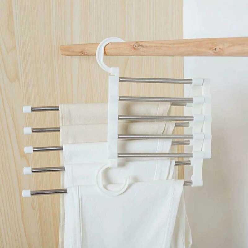 HJ MIRIDITH Hanger Gantungan 5in1 Baju Celana Wardrobe Closet 1PCS SSC210