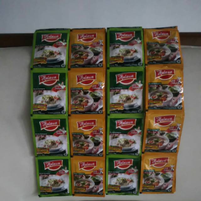 

Halawa Bumbu Penyedap Rasa Probiotik NON MSG - 1 renteng (12 sachet)