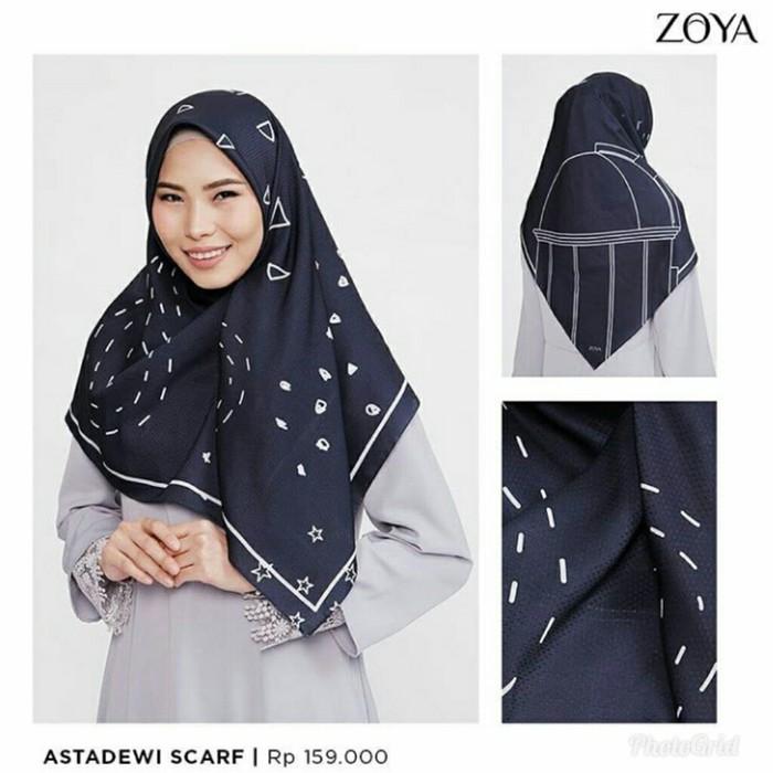 Hijab Kerudung Segi Empat ASTADEWI Scarf ZOYA Original