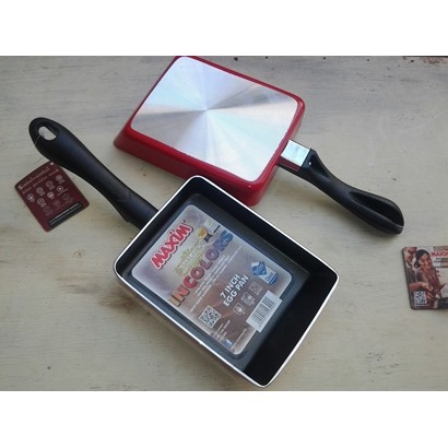 DISKON HOT PENGGORENGAN WAJAN TEFLON MAXIM BENTUK KOTAK 7 INCH  TEFLON DARI MAXIM GARANSI 100% BOS