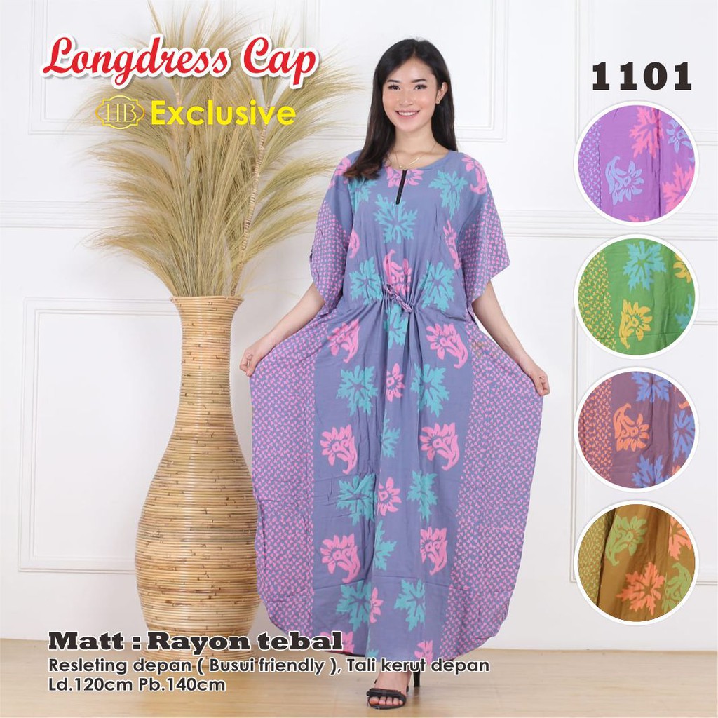 Longdress batik dress batik longdress rayon [L20-011]