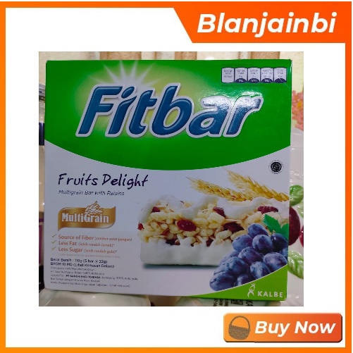 

Fitbar Fruits Delight 100 gram isi 5x22 gram Bandung Area