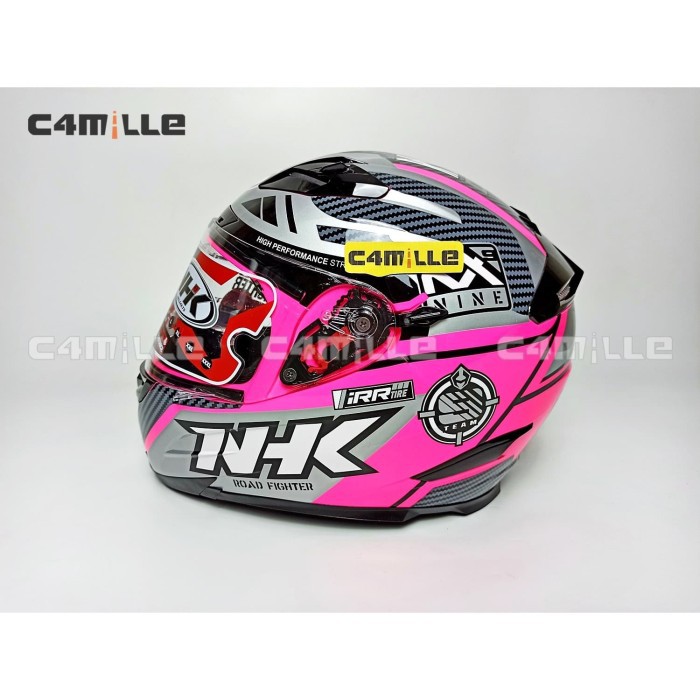 Helm NHK Racer-X Pink Fluo Double Visor Full Face