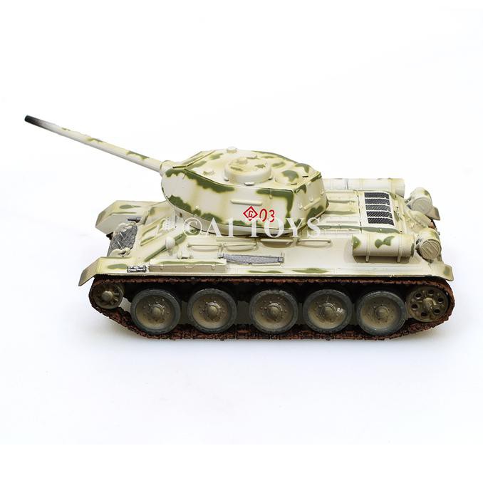 Miniatur Tank Panser Russian T34 / 85 Winter Easy Model 11 Cm 1:72 - Termurah 