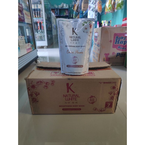 K Natural White Brightening Body Wash 420ml Sabun Mandi Cair