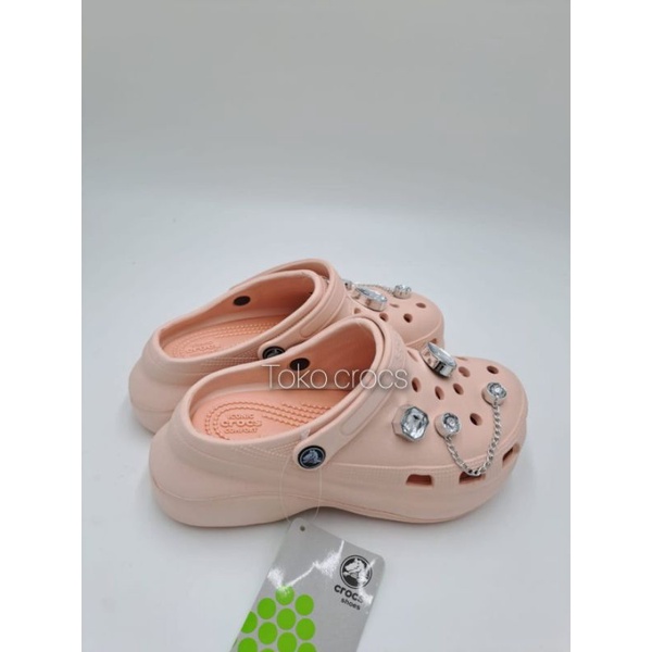 Crocs Fashion Bae Clog Mutiara / Sandal Crocs wanita fashion / Crocs bae clog include Jibbitz