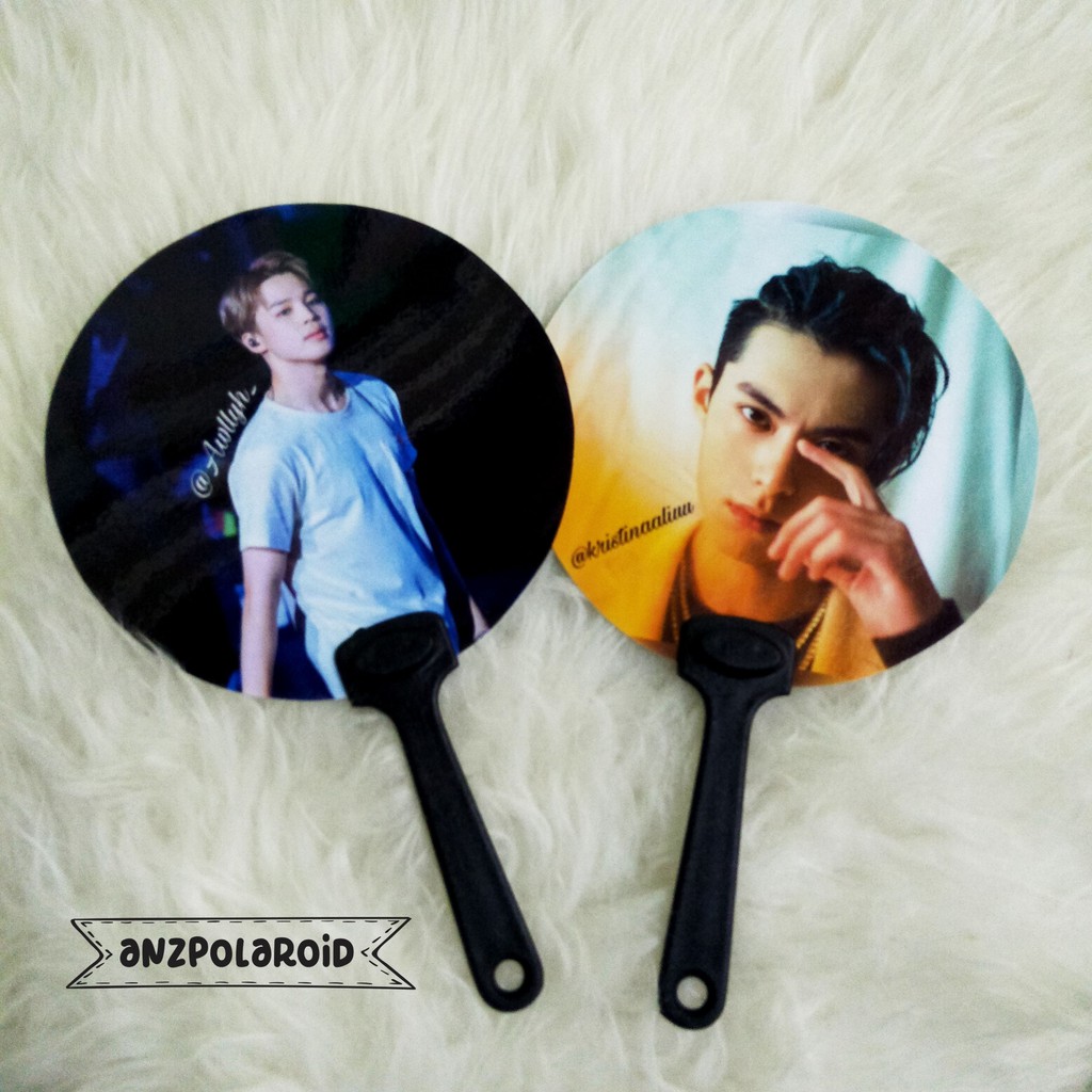 KIPAS TANGAN HANDFAN CUSTOM SOUVENIR KADO UNIK - 2 SISI